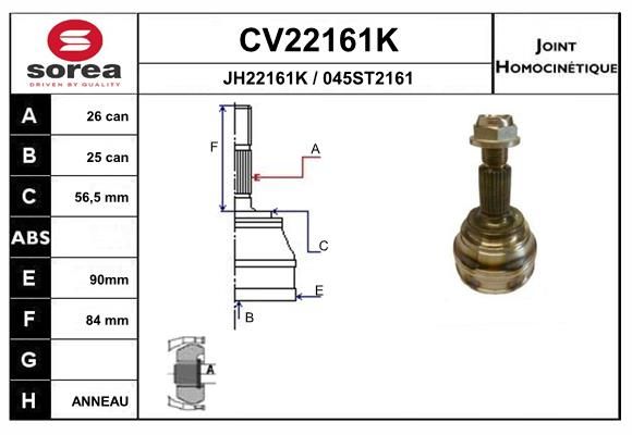 Gelenksatz, Antriebswelle