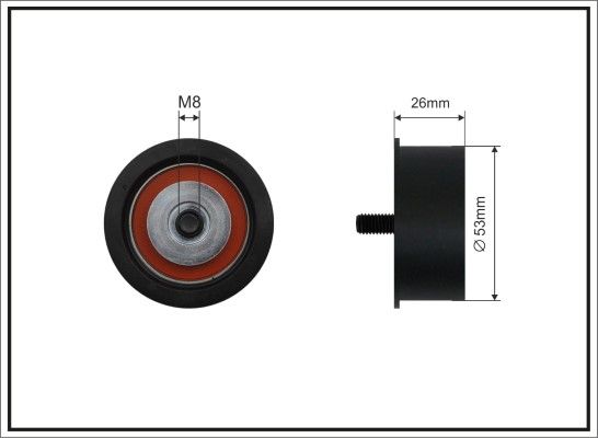 Deflection Pulley/Guide Pulley, timing belt 32-39