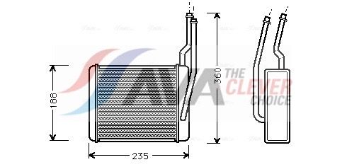 Wärmetauscher, Innenraumheizung