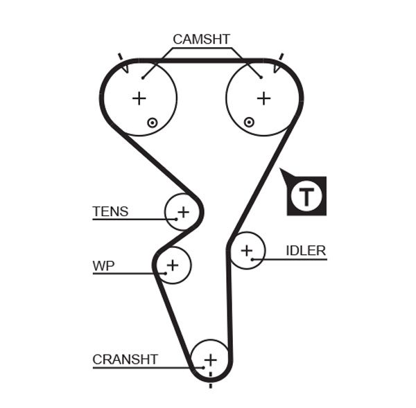 Timing Belt 5458XS