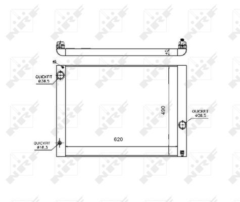 Radiator, engine cooling 53724