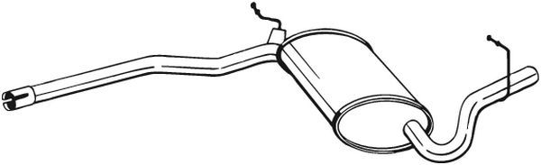 BOSAL 282-915 - Mittelschalld&auml;mpfer