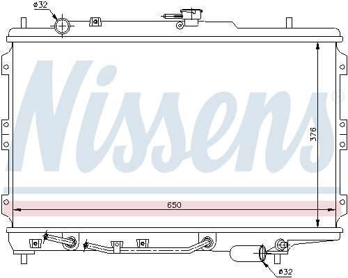 66603 NISSENS hűtő, motorhűtés