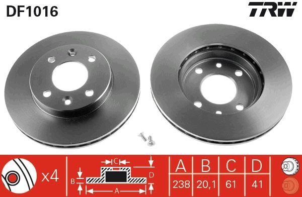 Brake Disc DF1016