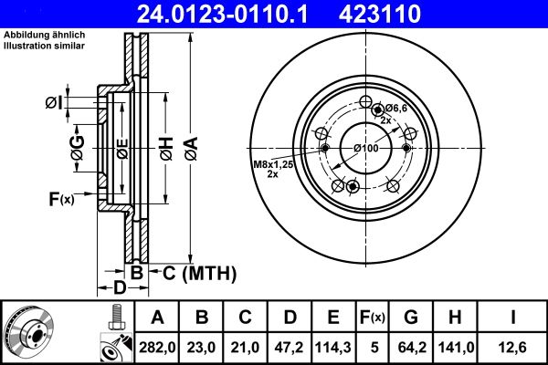 Brake Disc 24.0123-0110.1