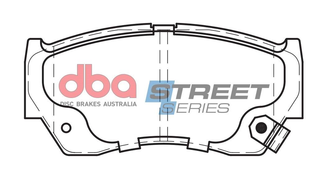 DBA SS STREET SERIES BRAKE PADS [ Suzuki Baleno & Swift 1999-2014 F ] - TecDoc Only