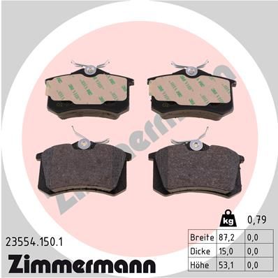 Brake Pad Set, disc brake 23554.150.1