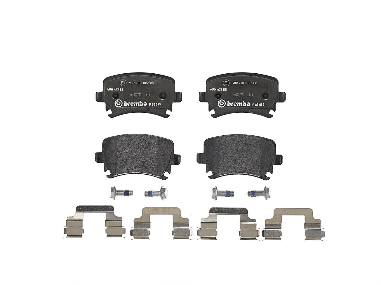 BREMBO P 85 095 - Bremsbelagsatz, Scheibenbremse PRIME LINE