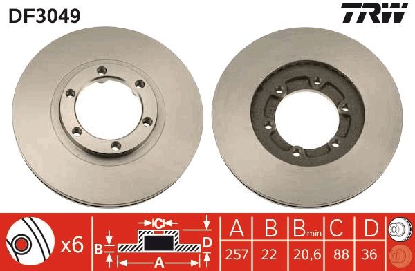 Brake Disc DF3049