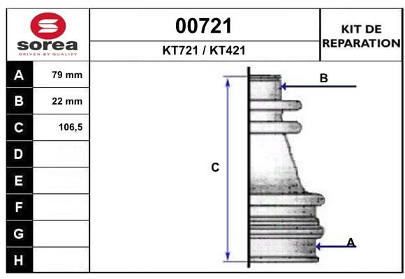 KIT D'ETANCHEITE 00721  .