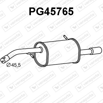 Silencieux Avant 207 1.4-6-i-VTi 16V 01-   .