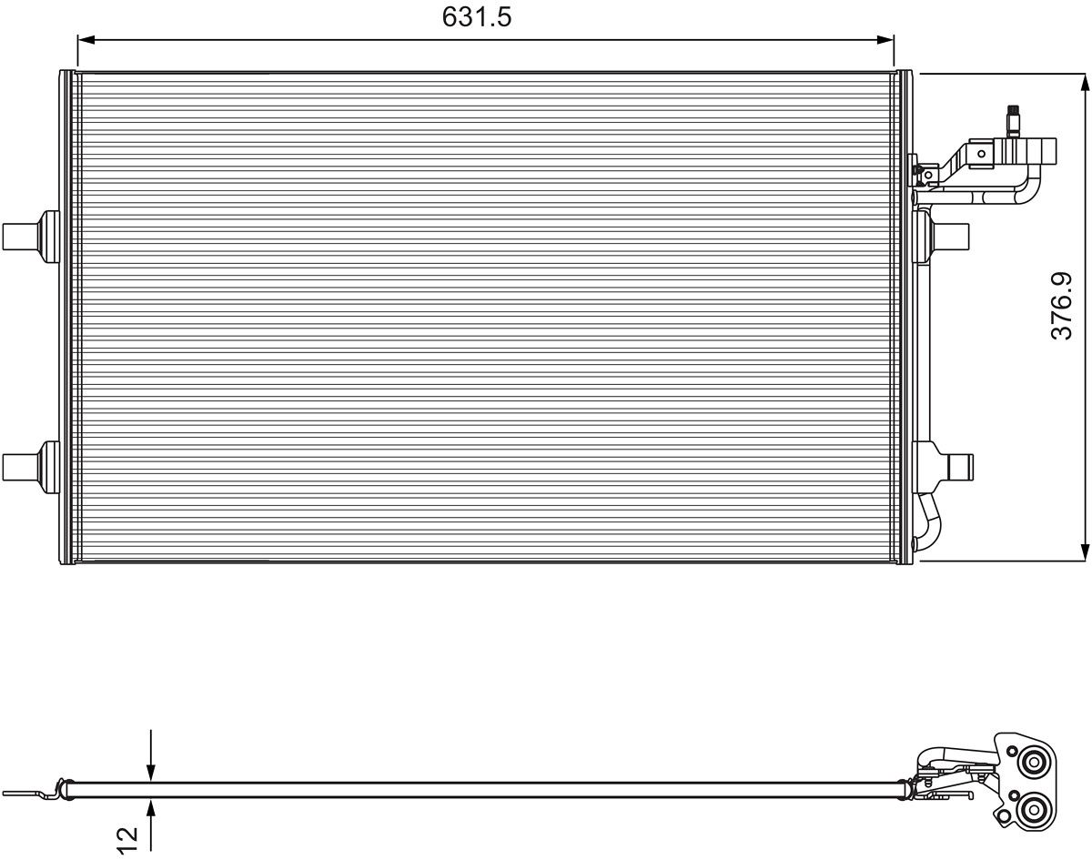 COND VOLVO C30, C70 II, S40 II, V50