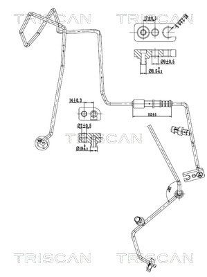 TRISCAN 9010 15003 High-/Low Pressure Line, air conditioning