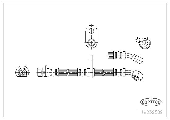 FLEXIBLE DE FREIN HONDA PRELUDE  0705