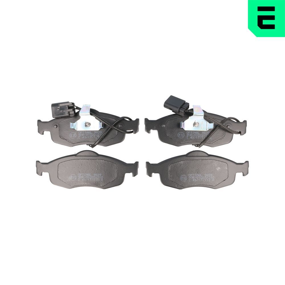 Bremsbelagsatz, Scheibenbremse