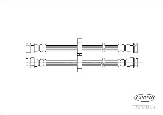 FLEXIBLE DE FREIN FIAT L.T. FIOR  0705