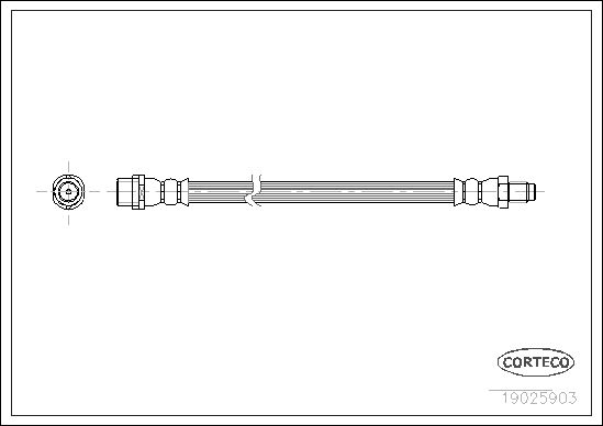 FLEXIBLE DE FREIN AUDI A4  0705