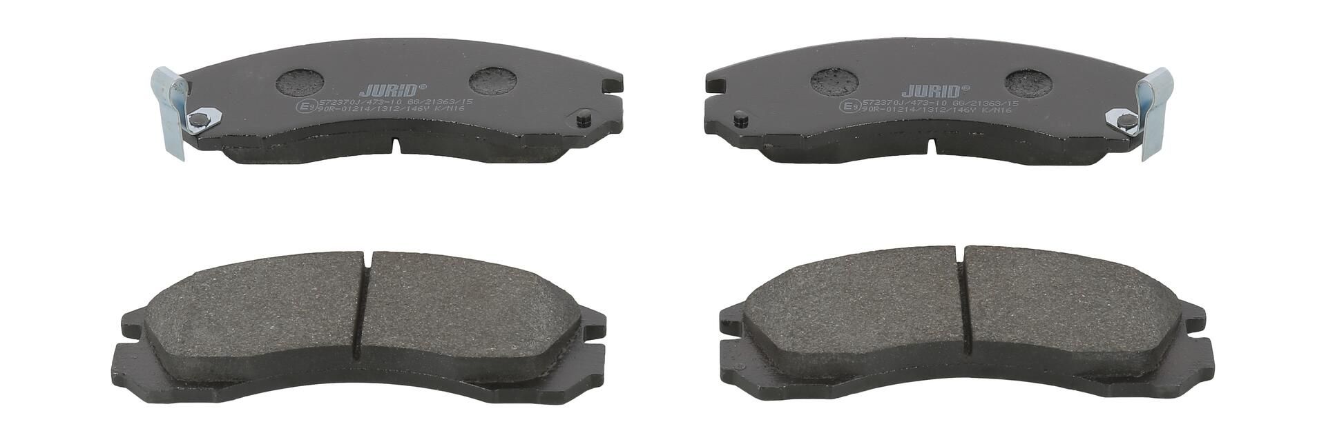 Bremsbelagsatz, Scheibenbremse