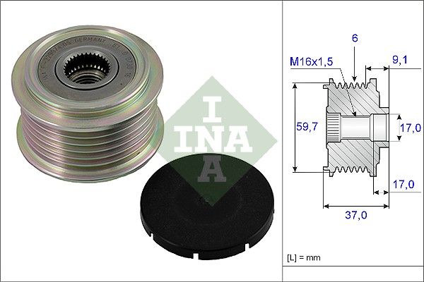 Schaeffler INA 535 0017 10 Alternator Freewheel Clutch