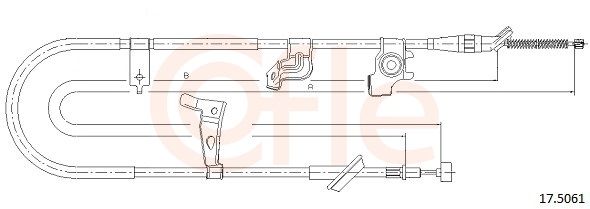 COFLE 17.5061 - Seilzug, Feststellbremse