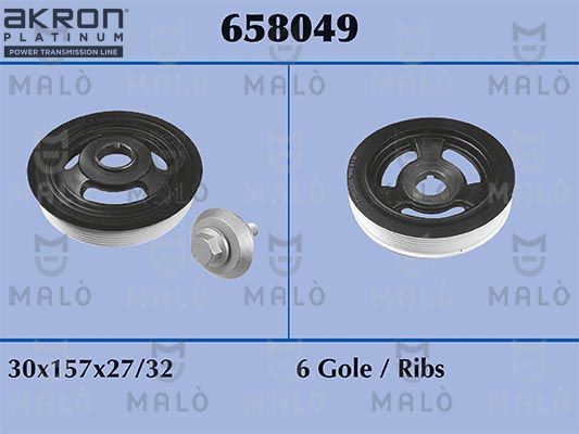 AKRON-MAL&Ograve; 658049 - Riemenscheibe, Kurbelwelle