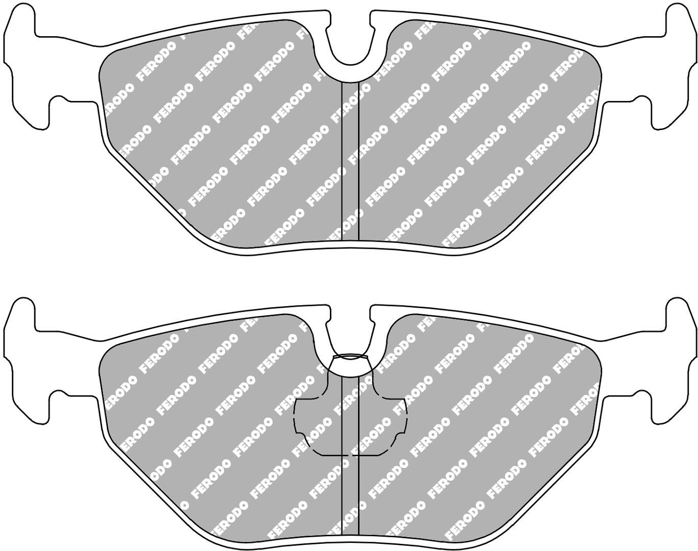 FERODO RACING FCP1301H - Bremsbelagsatz, Scheibenbremse DS2500