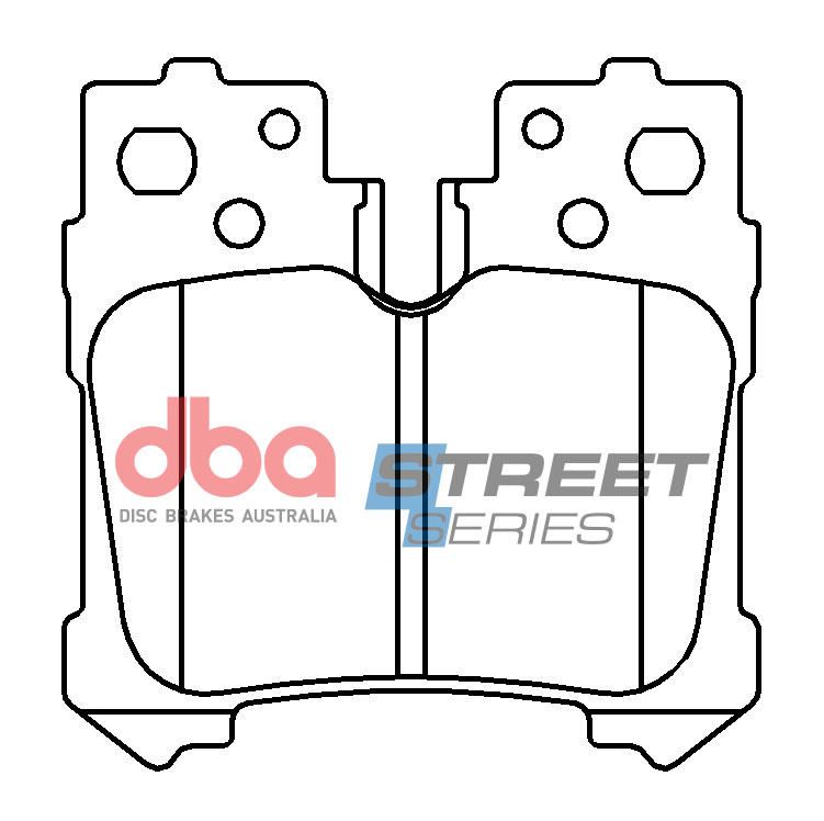 DBA SS STREET SERIES BRAKE PADS [  Lexus LS460 / LS600 -> R ] - TecDoc Only