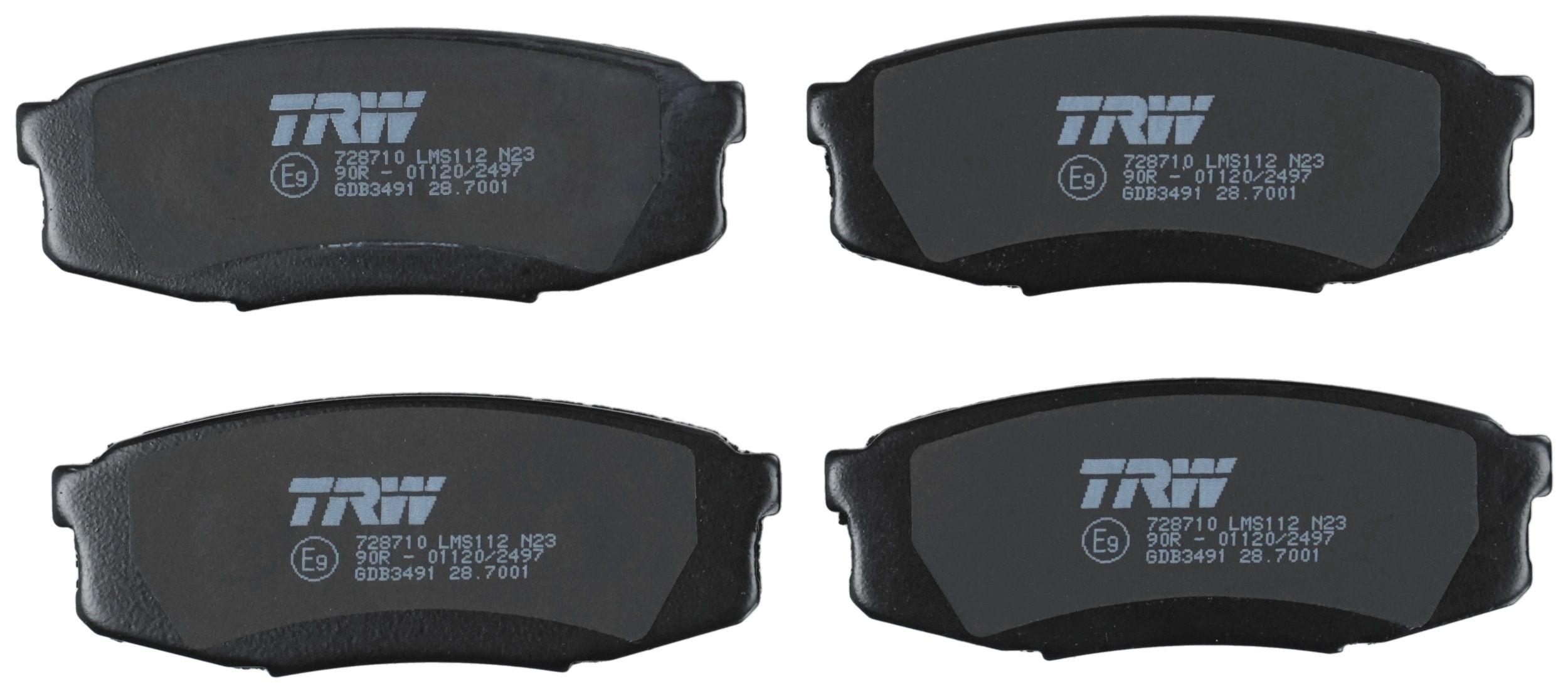 TRW DISC BRAKE PADS - TecDoc 2