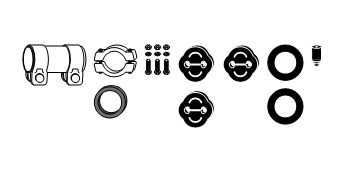 Montagesatz, Abgasanlage