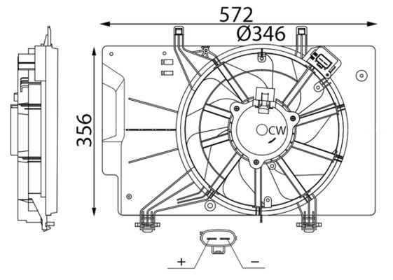 Ventilador, refrigeración del motor
