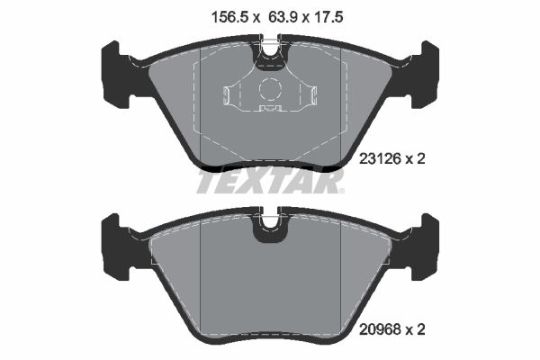 Brake Pad Set, disc brake 2312601