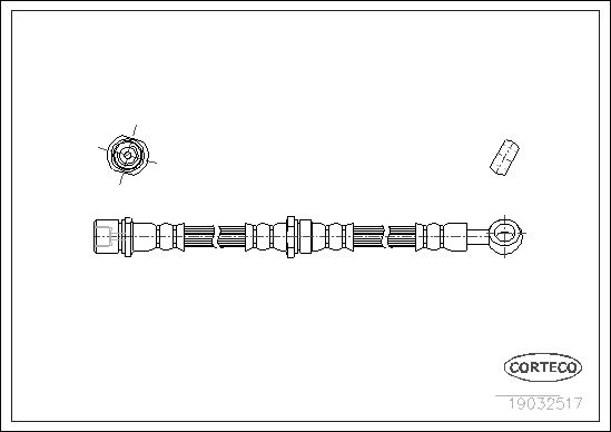 FLEXIBLE DE FREIN SUBARU IMPREZA  0705