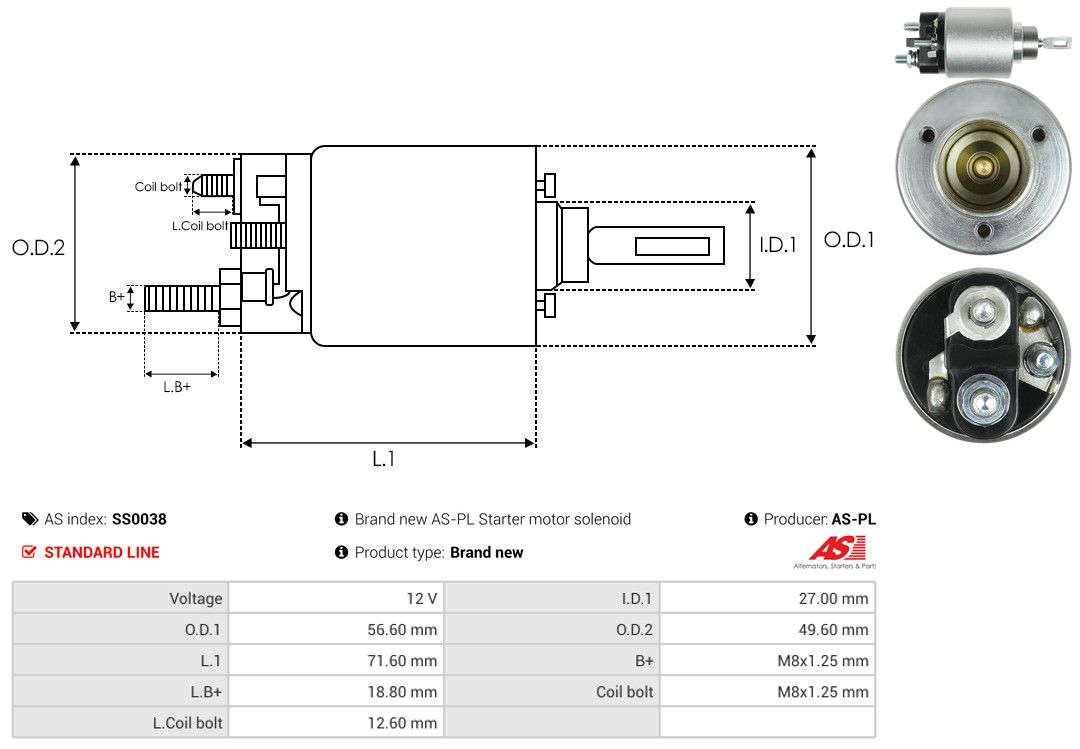 solenoidinis jungiklis, starteris