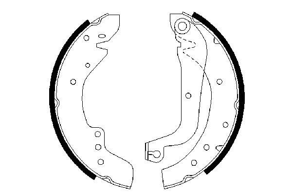 Brake Shoe Set 0 986 487 547