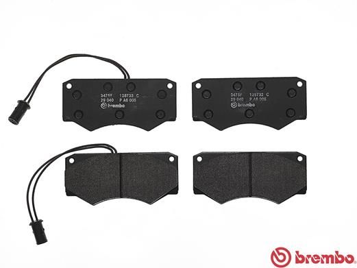 Bremsbelagsatz, Scheibenbremse