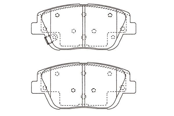BP-4028 KAVO PARTS fékbetétkészlet, tárcsafék