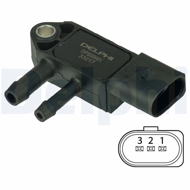DELPHI DPS00001 - Sensor, Abgasdruck