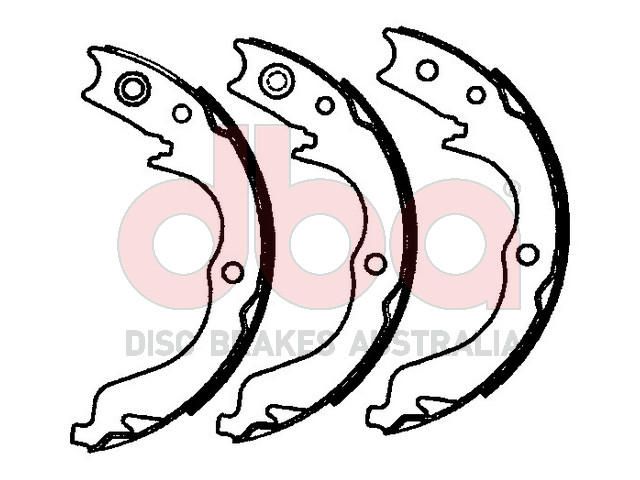 Street Series Brake Shoes [Mits / Pueg / Sub / Toy Parking Brake 190mm] - TecDoc Only