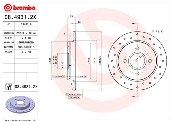 Brake Disc 08.4931.2X