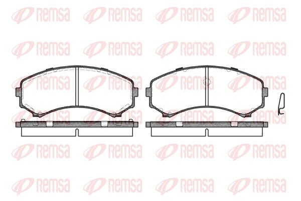 Brake Pad Set, disc brake 0396.00