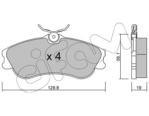 Brake Pad Set, disc brake 822-217-1