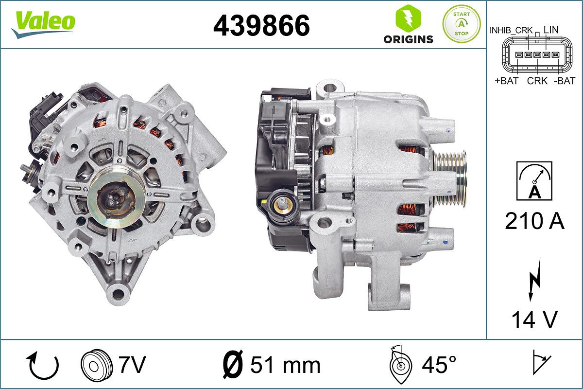 439866 VALEO VALEO ORIGINS NEW STOP&START OE TECHNOLOGY Indító generátor