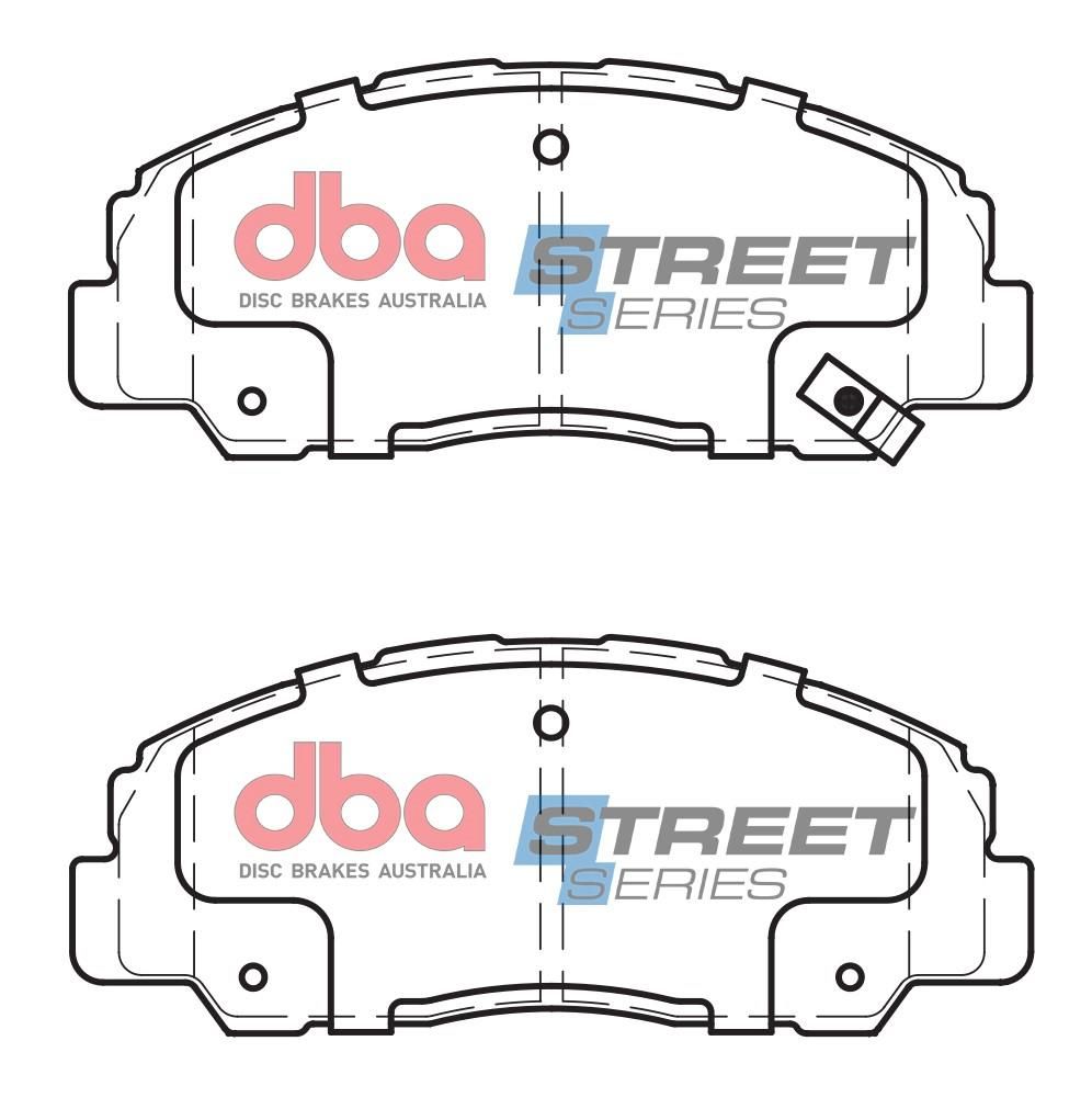 DBA SS STREET SERIES BRAKE PADS [ Daihatsu Rocky/Feroza 1988 - 1999 F ] - TecDoc Only