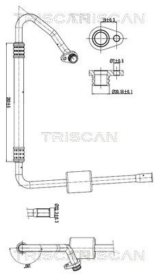 TRISCAN 9010 28052 High-/Low Pressure Line, air conditioning