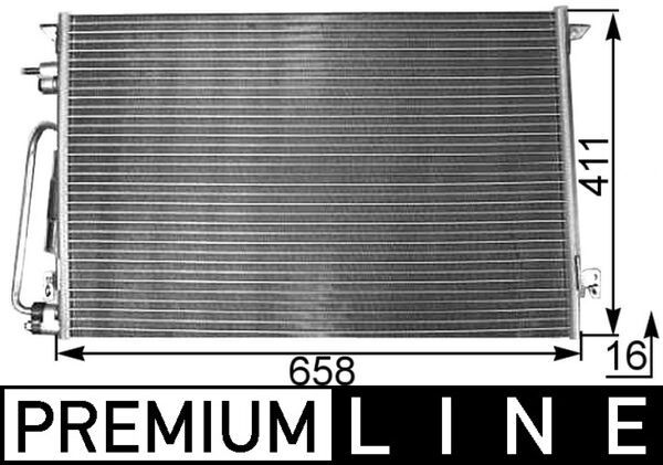 AC 295 000P MAHLE BEHR *** PREMIUM LINE *** kondenzátor, klíma
