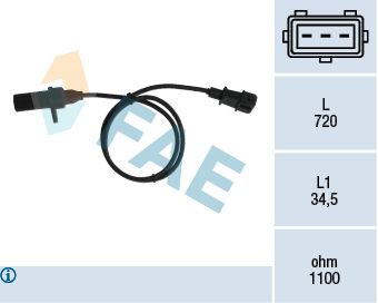 Sensor, crankshaft pulse 79006