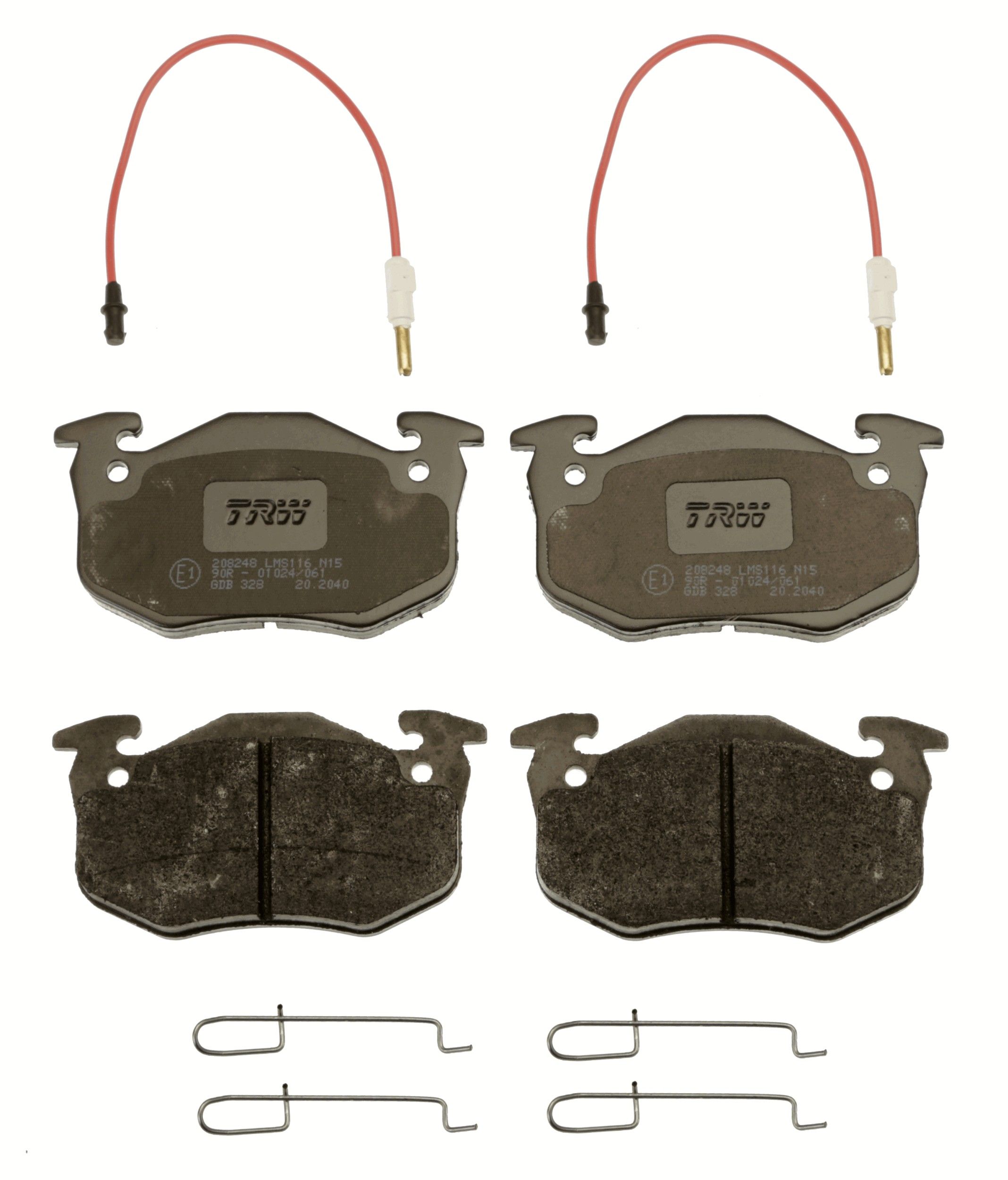 TRW DISC BRAKE PADS - TecDoc 2