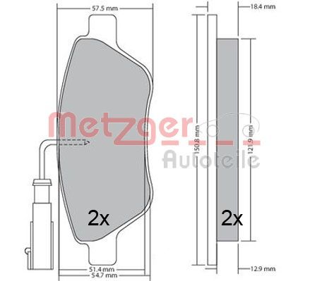 Brake Pad Set, disc brake 1170615