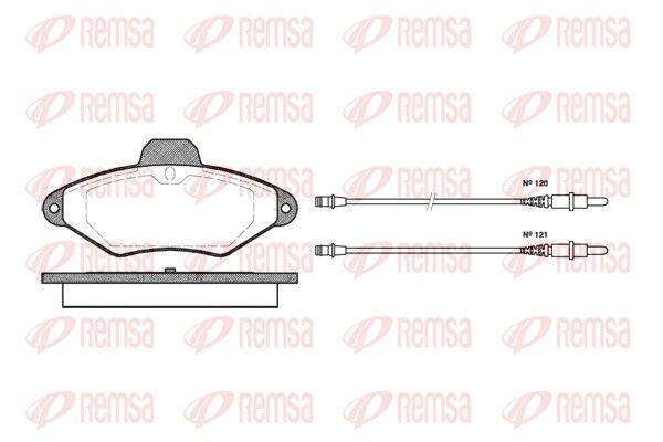 Brake Pad Set, disc brake 0438.04