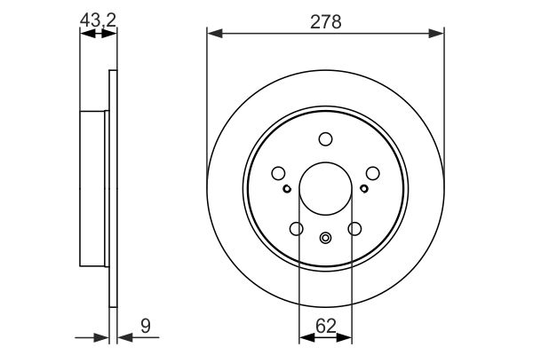BOSCH 0 986 479 047 Brake Disc